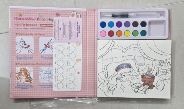Cartoon Art Coloring Painting Set for Kid's