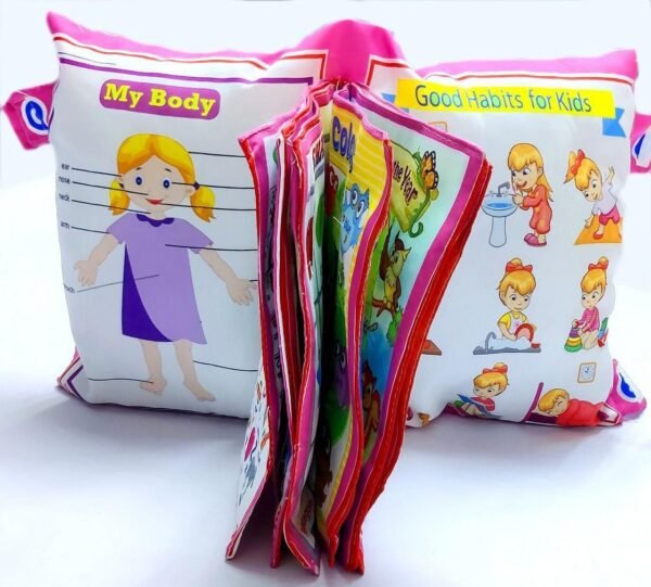 Baby Digital Printed Cotton Fabric Educational Alphabet Learning Soft Pillow