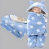 Wearable Blanket and Star Wrapper Durable Cotton for Baby Boys & Girls