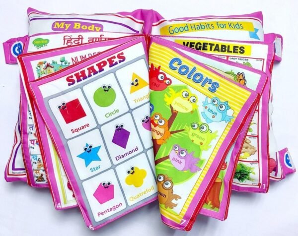 Baby Digital Printed Cotton Fabric Educational Alphabet Learning Soft Pillow