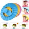 Baby Adjustable Safe Bathing Shower Cap (Pack of 2)