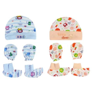 Cotton Baby Mittens Set