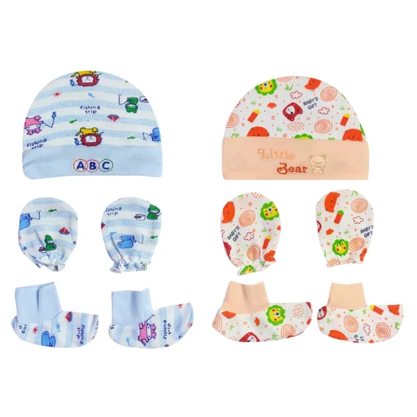 Cotton Baby Mittens Set
